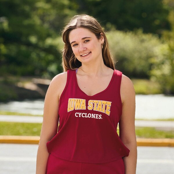 ZooZatz Women's Iowa State Cyclones Cardinal Taurus Tank